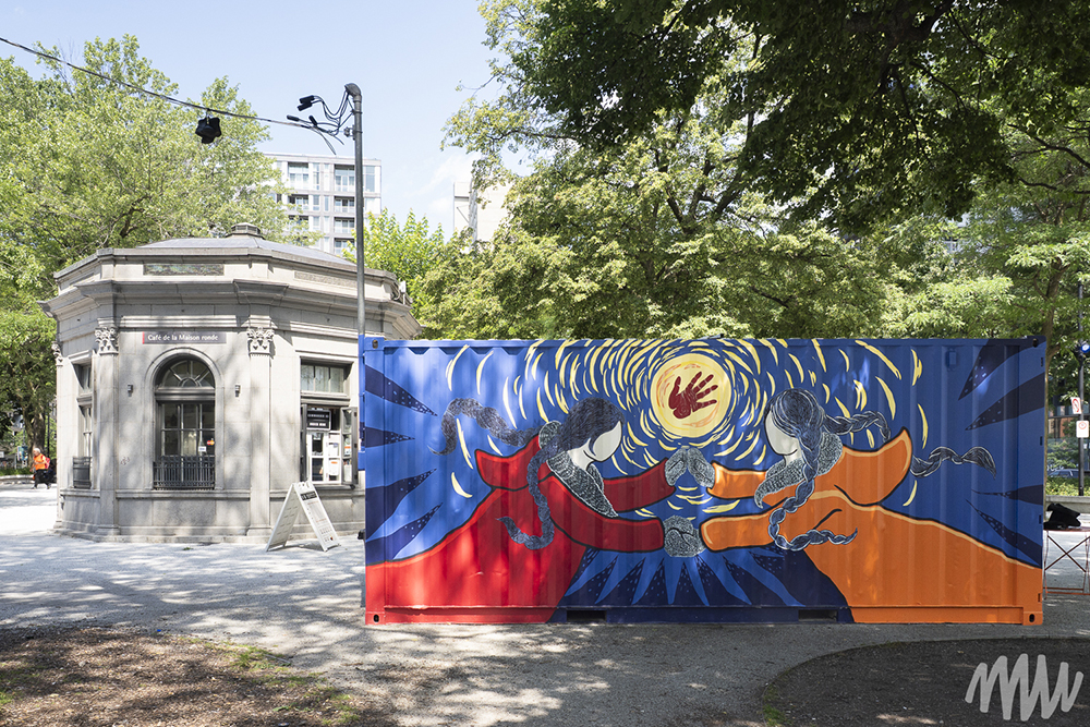 Murale située au square Cabot