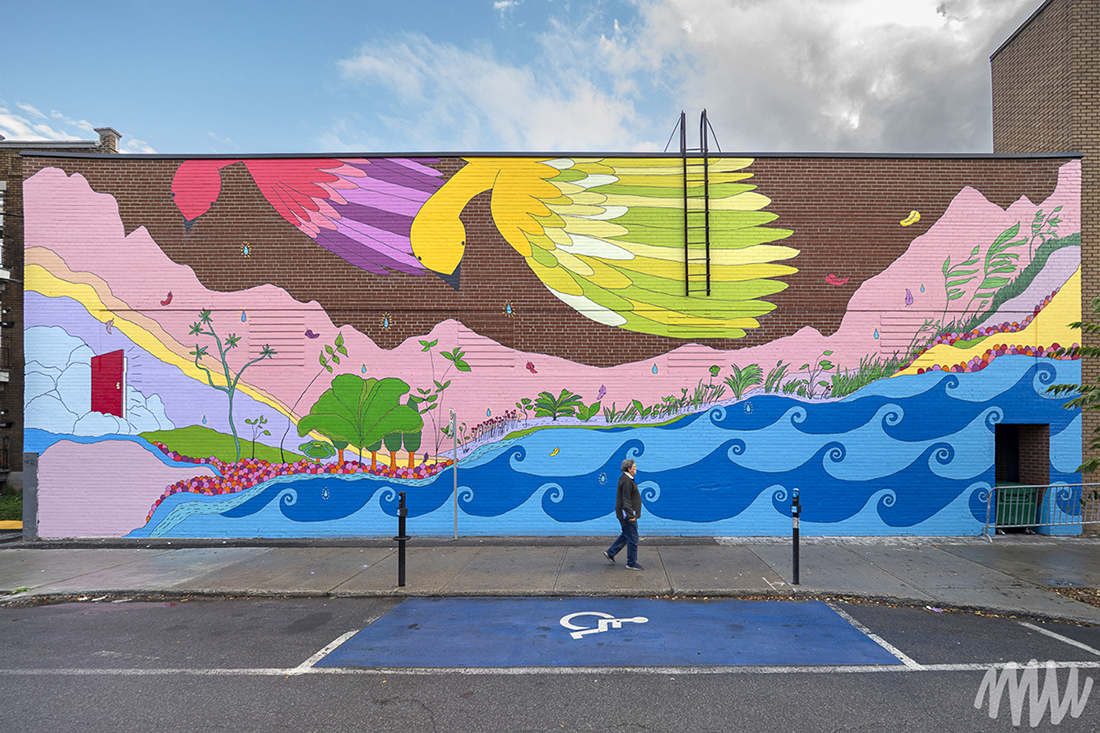 Murale située au 5100 Rue de Verdun